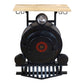 HomeRoots 17.5" x 28.5" x 36" Steam Engine Bar Counter With Antiqued Black Finish