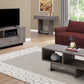 HomeRoots 17.75" x 42.25" x 18" Dark Taupe With Storage - Coffee Table