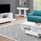 HomeRoots 17.75" x 42.25" x 18" White Storage Coffee Table