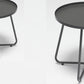 HomeRoots 18" Aluminum Indoor And Outdoor Round End Table in Gray Finish
