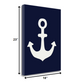 HomeRoots 18" Anchor's Down Giclee Wrap Canvas Wall Art