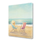 HomeRoots 18" Beach Chairs on the Sand Giclee Canvas Wall Art