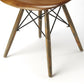 HomeRoots 18" Brown Faux Leather Side Chair With Copper Base Finish