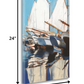 HomeRoots 18" Fun and Vibrant Sailboats Giclee Wrap Canvas Wall Art