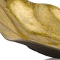 HomeRoots 18" Modern Wavy Aluminum Centerpiece Bowl in Gold Finish