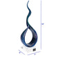 HomeRoots 18 MultiColor Art Glass Centerpiece on Black Crystal Base
