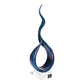 HomeRoots 18 MultiColor Art Glass Centerpiece on Black Crystal Base