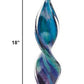 HomeRoots 18 MultiColor Art Glass Corkscrew Centerpiece