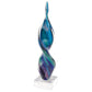 HomeRoots 18 MultiColor Art Glass Corkscrew Centerpiece