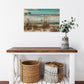 HomeRoots 18" Ocean Sand Dunes Wood Plank Wall Art