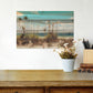 HomeRoots 18" Ocean Sand Dunes Wood Plank Wall Art
