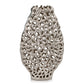 HomeRoots 18' Oval Table Vase in Shiny Nickel Finished