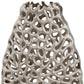 HomeRoots 18' Oval Table Vase in Shiny Nickel Finished