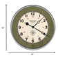 HomeRoots 18" Rustic Century Shipyard Compass Wall Clock