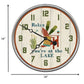 HomeRoots 18" Rustic Relax at the Lake Wall Clock