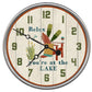 HomeRoots 18" Rustic Relax at the Lake Wall Clock