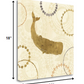 HomeRoots 18" Sailing the Dramatic Seas Sepia Tone Giclee Wrap Canvas Wall Art