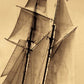 HomeRoots 18" Sailing the Dramatic Seas Sepia Tone Giclee Wrap Canvas Wall Art