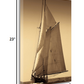HomeRoots 18" Sailing the Seas Sepia Tone Giclee Wrap Canvas Wall Art