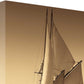 HomeRoots 18" Sailing the Seas Sepia Tone Giclee Wrap Canvas Wall Art