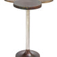 HomeRoots 18" Silver Bronze And Brass Aluminum End Table