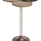 HomeRoots 18" Silver Bronze And Brass Aluminum End Table