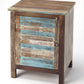 HomeRoots 18" Standard Accent Cabinet in Brown Finish