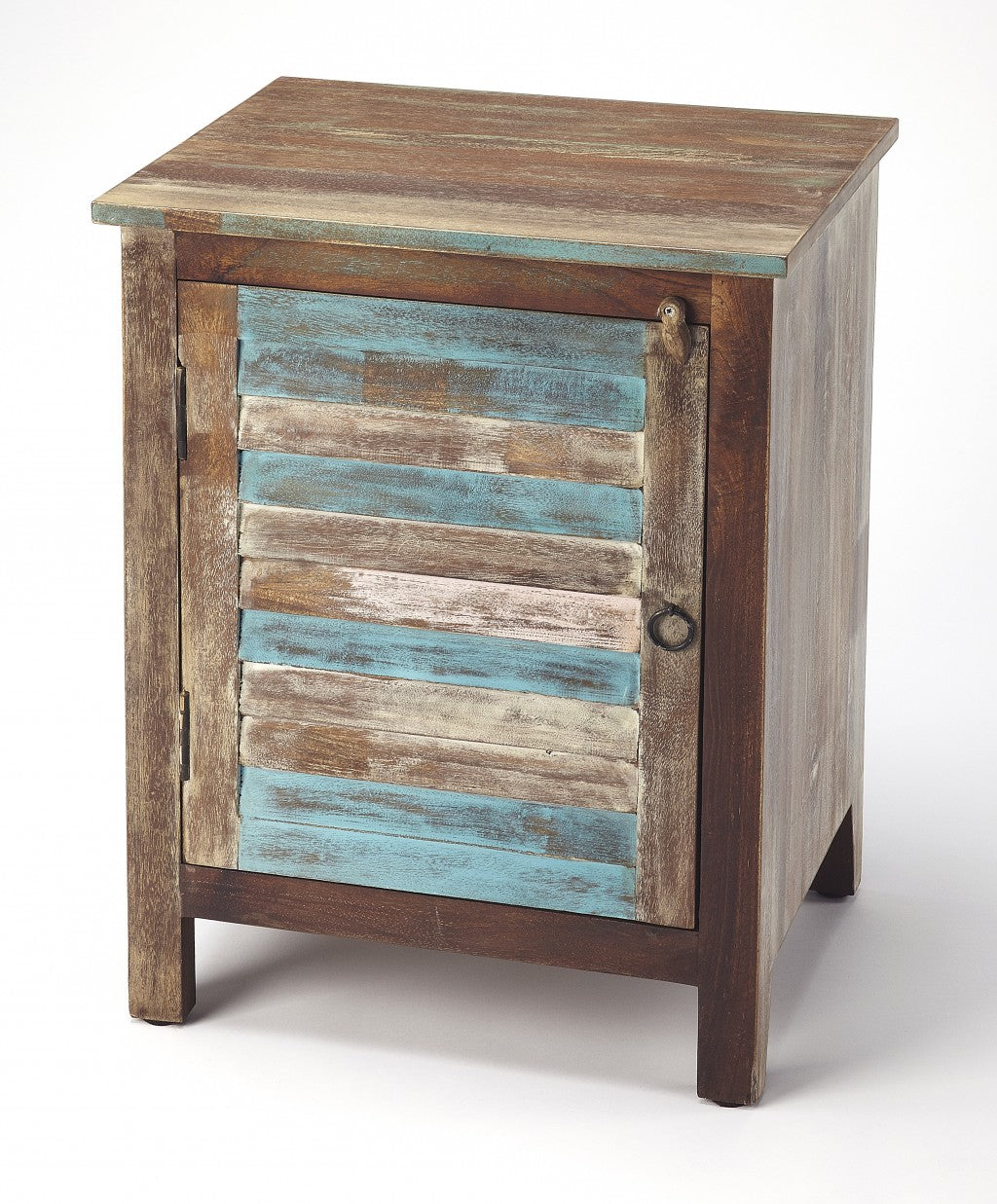 HomeRoots 18" Standard Accent Cabinet in Brown Finish