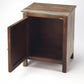 HomeRoots 18" Standard Accent Cabinet in Brown Finish
