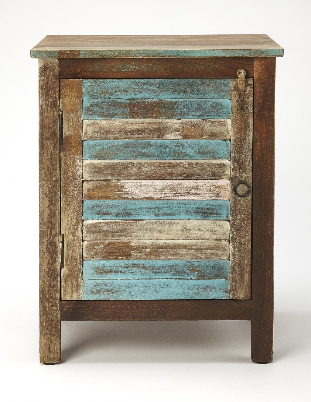 HomeRoots 18" Standard Accent Cabinet in Brown Finish