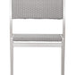 HomeRoots 18" White Aluminum Side Chair in Set Of Two