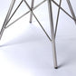 HomeRoots 18" White Faux Leather Side Chair With Silver Base Finish