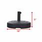 HomeRoots 18 X 18 X 5 Black Water Injection Umbrella Base