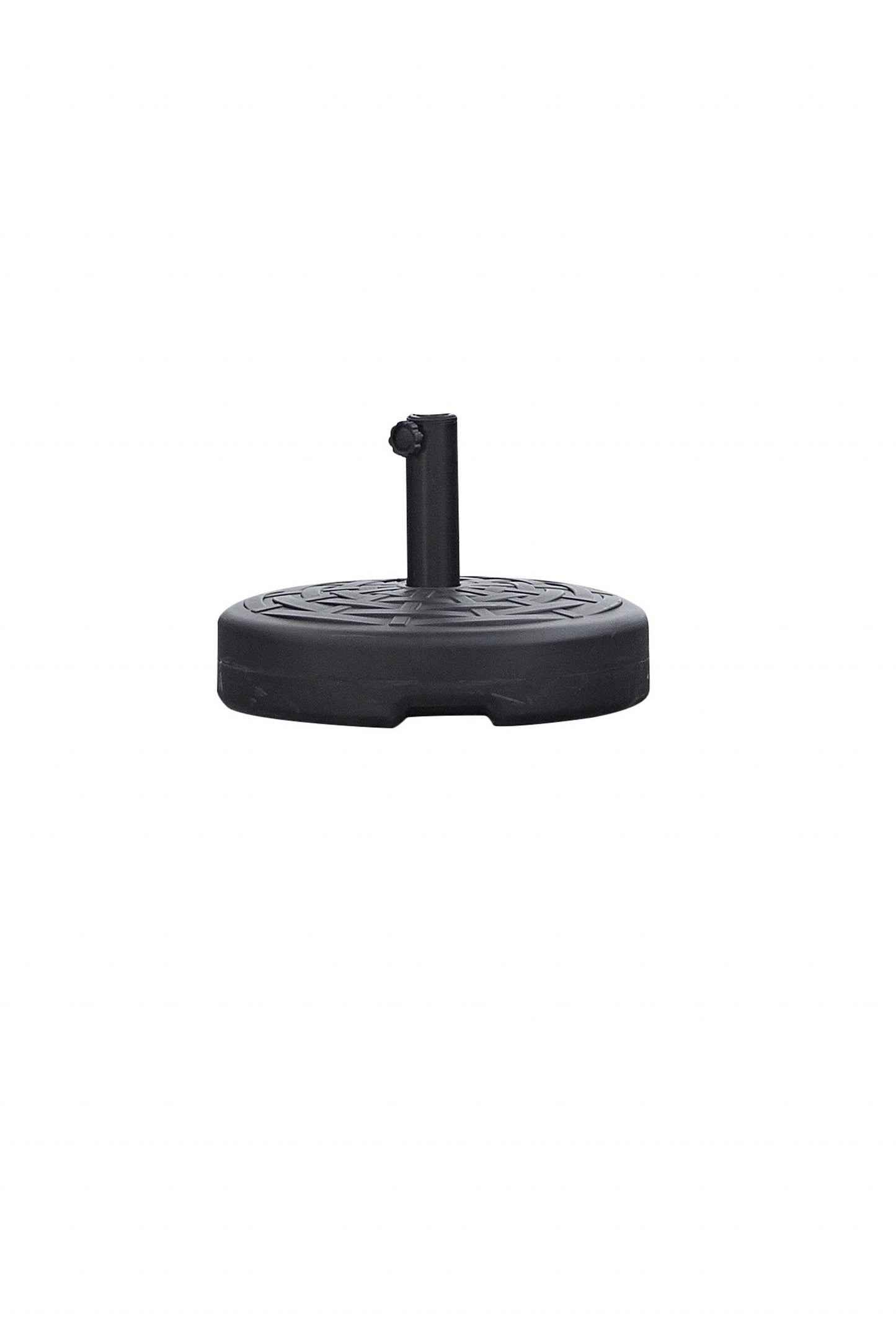 HomeRoots 18 X 18 X 5 Black Water Injection Umbrella Base