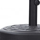 HomeRoots 18 X 18 X 5 Black Water Injection Umbrella Base