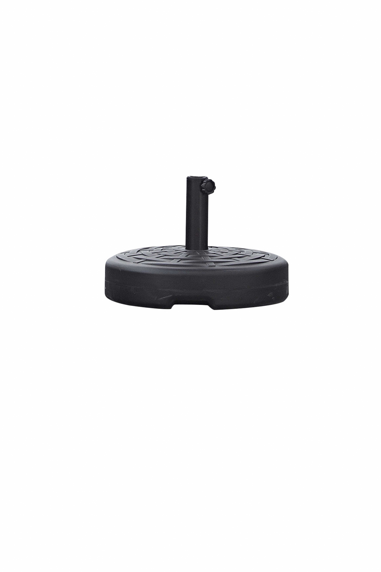 HomeRoots 18 X 18 X 5 Black Water Injection Umbrella Base