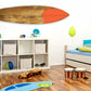 HomeRoots 18 x 1 x 76 Wood Brown Surf On Surfboard Wall Art