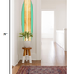 HomeRoots 18" x 1" x 76" Wood, Green, Malibu Surfboard Wall Art features