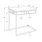 HomeRoots 18" x 12" x 24" MDF and Metal Accent Table in Cappuccino Brown Finish