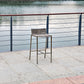 HomeRoots 18 x 16 x 33 Stainless Steel Bar Stool