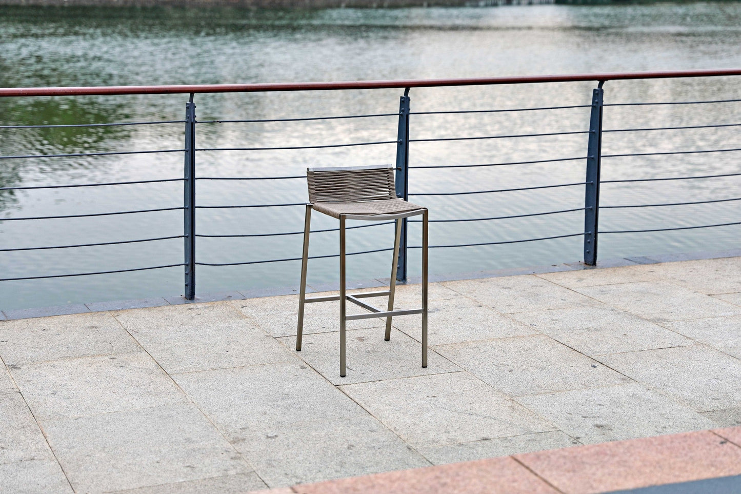 HomeRoots 18 x 16 x 33 Stainless Steel Bar Stool