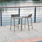 HomeRoots 18 x 16 x 33 Stainless Steel Bar Stool