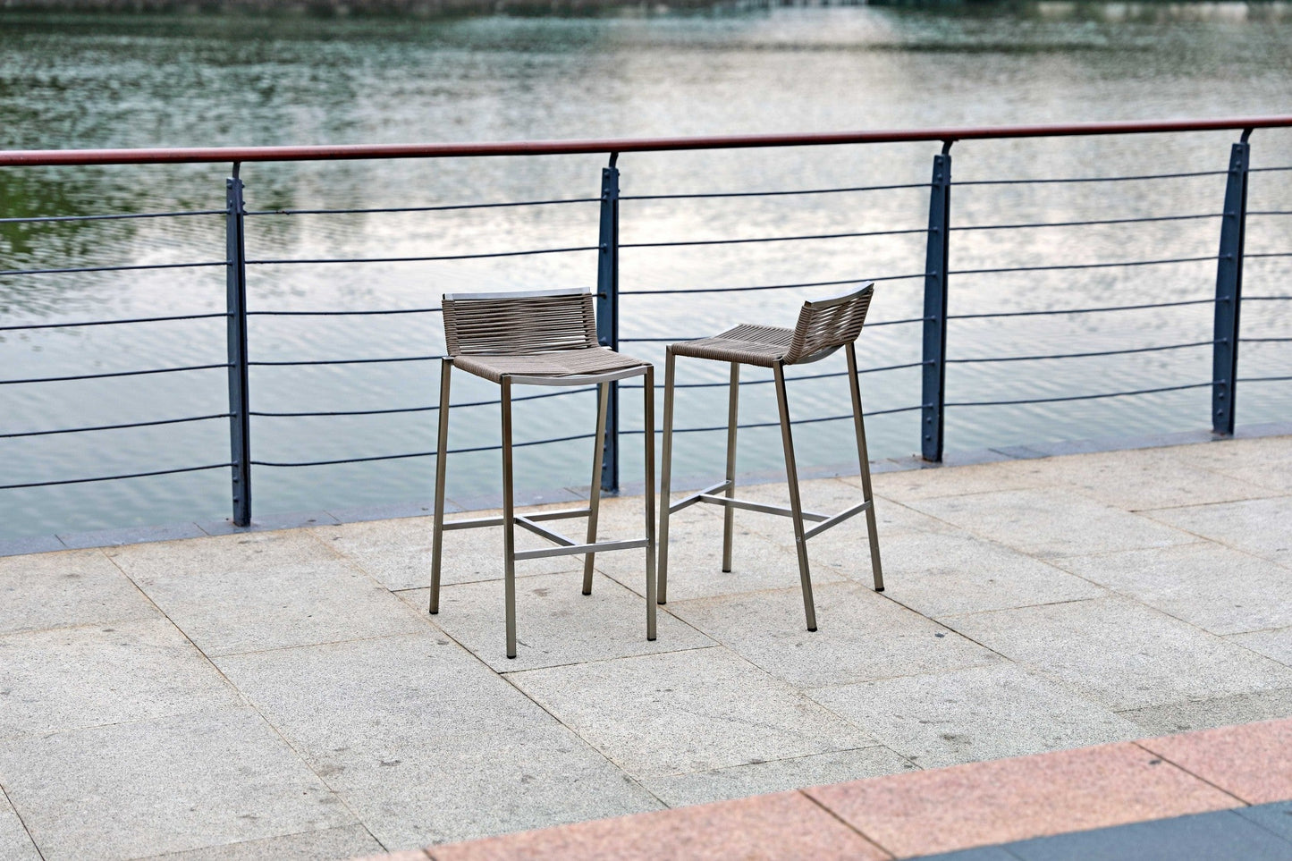 HomeRoots 18 x 16 x 33 Stainless Steel Bar Stool