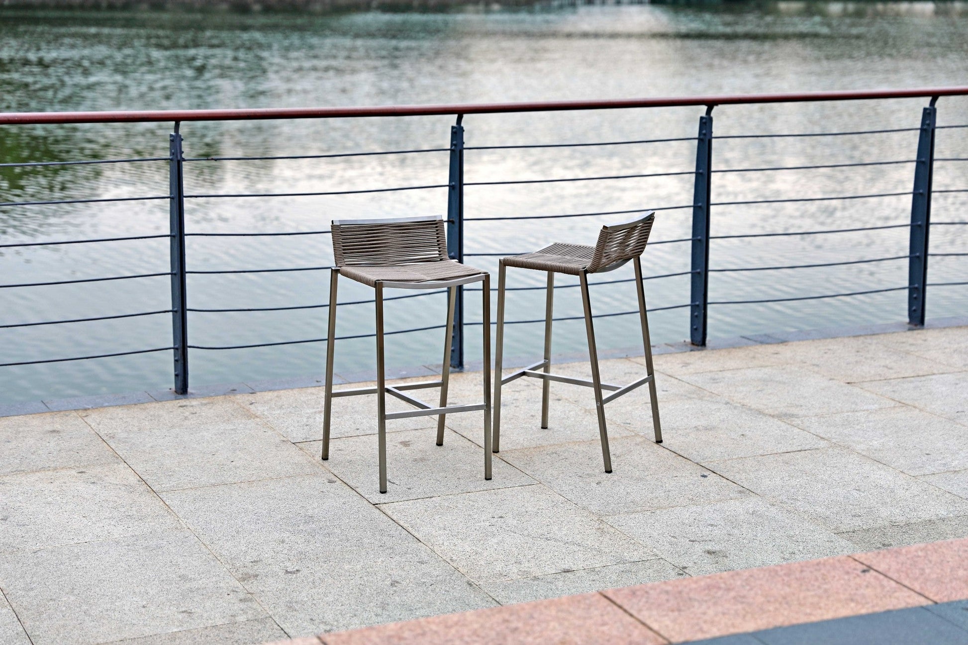 HomeRoots 18 x 16 x 33 Stainless Steel Bar Stool
