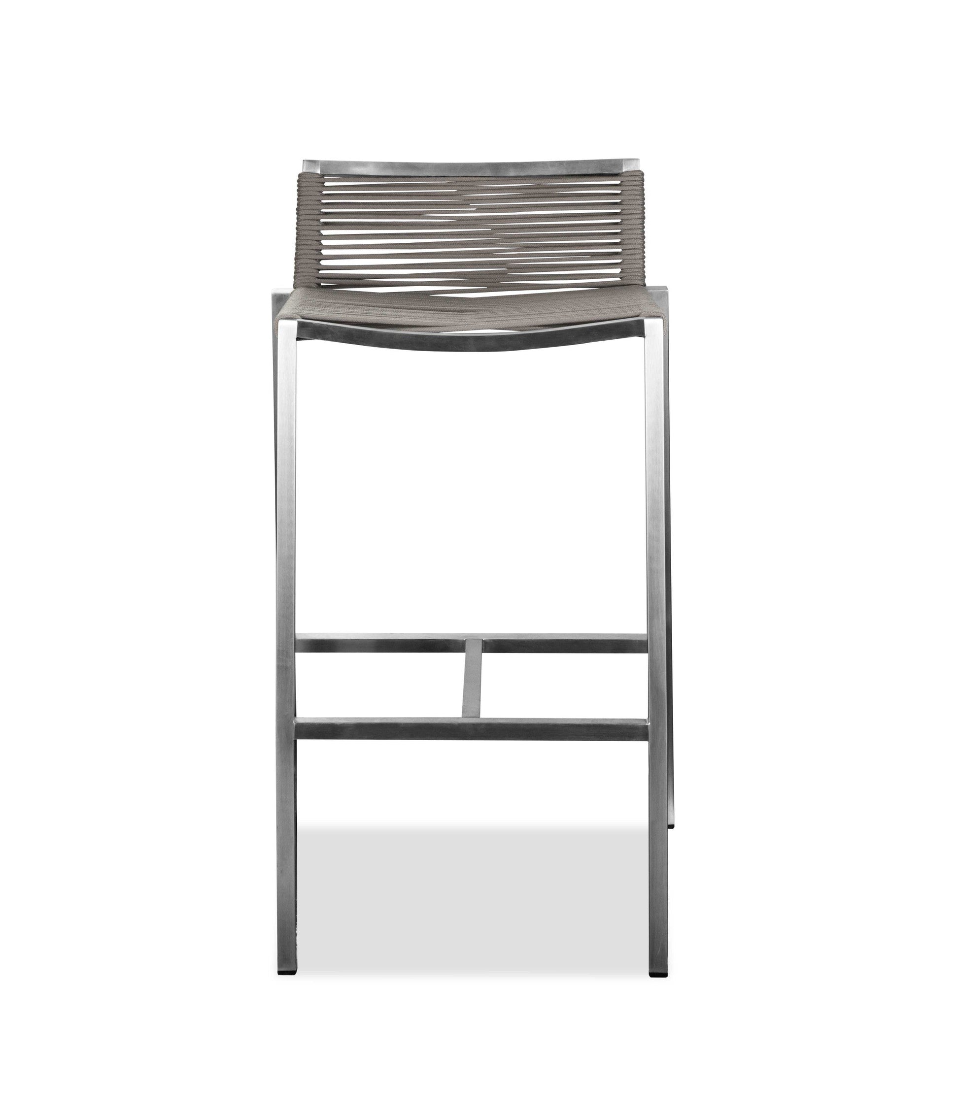 HomeRoots 18 x 16 x 33 Stainless Steel Bar Stool