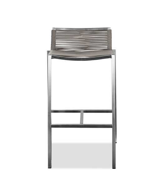 HomeRoots 18 x 16 x 33 Stainless Steel Bar Stool