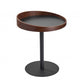 HomeRoots 18" x 18" x 20-21.5" End Table in Black Finish