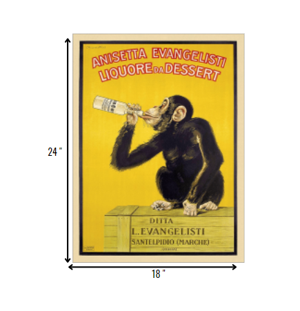 HomeRoots 18" x 24" Anisetta Evangelisti Italian Liquor Wall Art Print
