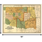HomeRoots 18" x 24" Map of Indian and Oklahoma Territories Vintage Poster Wall Art