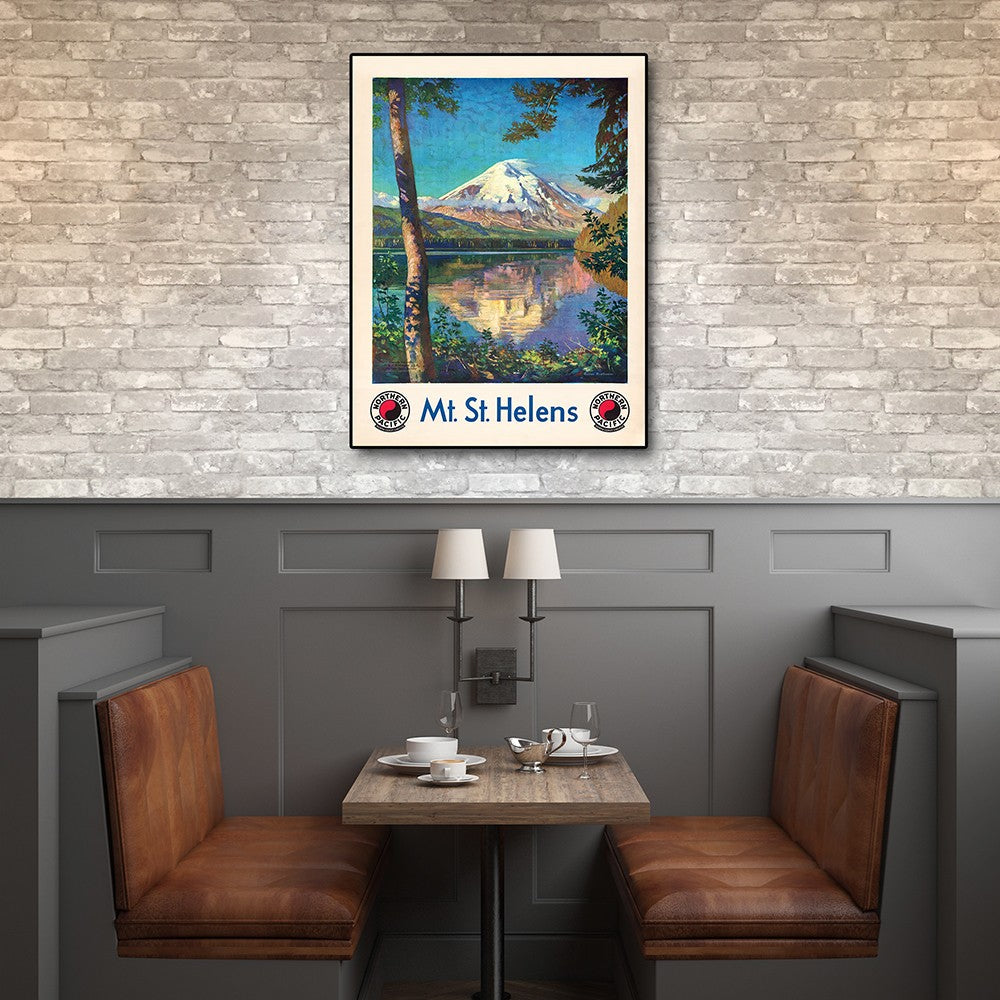 HomeRoots 18" x 24" Mt. St. Helens c1920s Vintage Travel Poster Wall Art